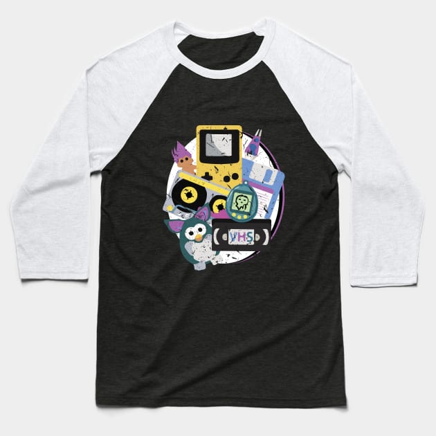 90's icons Baseball T-Shirt by Val_Myre